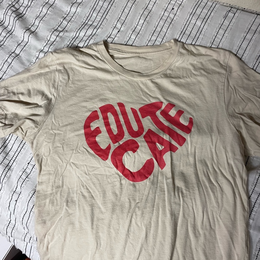Educate heart t shirt